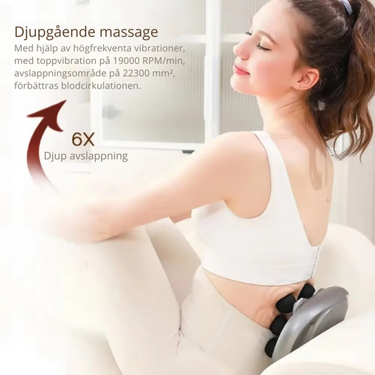 Massagerpistol - VibraFlex 6-Huvuden