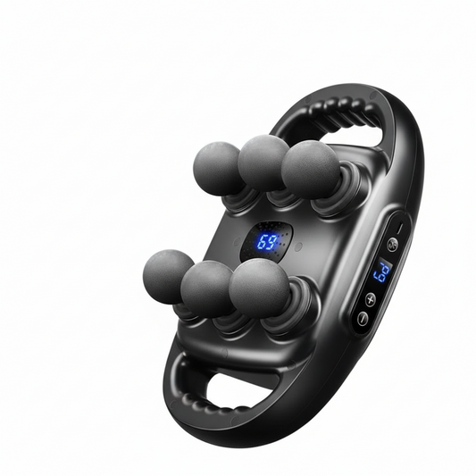 Massagerpistol – VibraFlex med 6 massagehuvuden